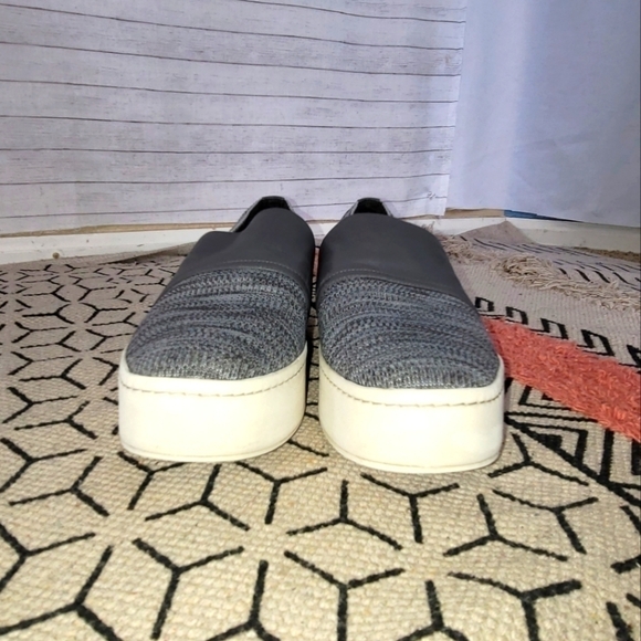 VINCE Ward Gray Knit Platform Slip On Sneakers, sz 10 - Picture 4 of 12